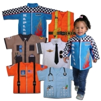 New Kaplan Early Learning Company "When I Grow Up Career Toddler Shirts" Set of 6.