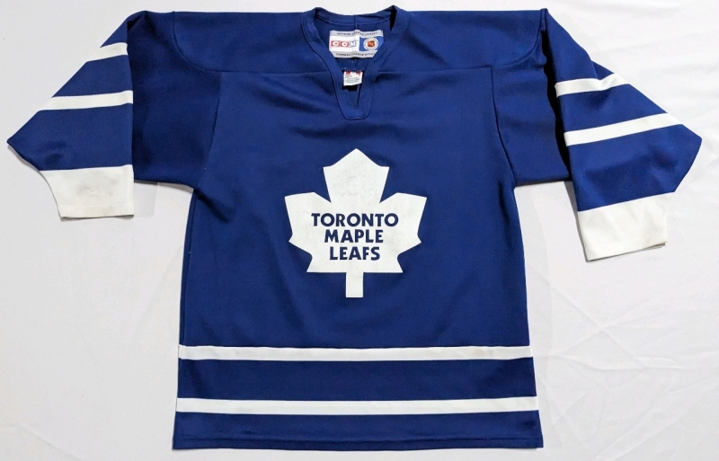 Vintage TORONTO MAPLE LEAFS Jersey (Size Adult Medium) Maska Made in Canada