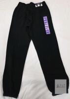 NEW GAP Black XS Fleece Joggers Sweatpants, Made in China, Elastic Cuffs & Waistband, Unisex