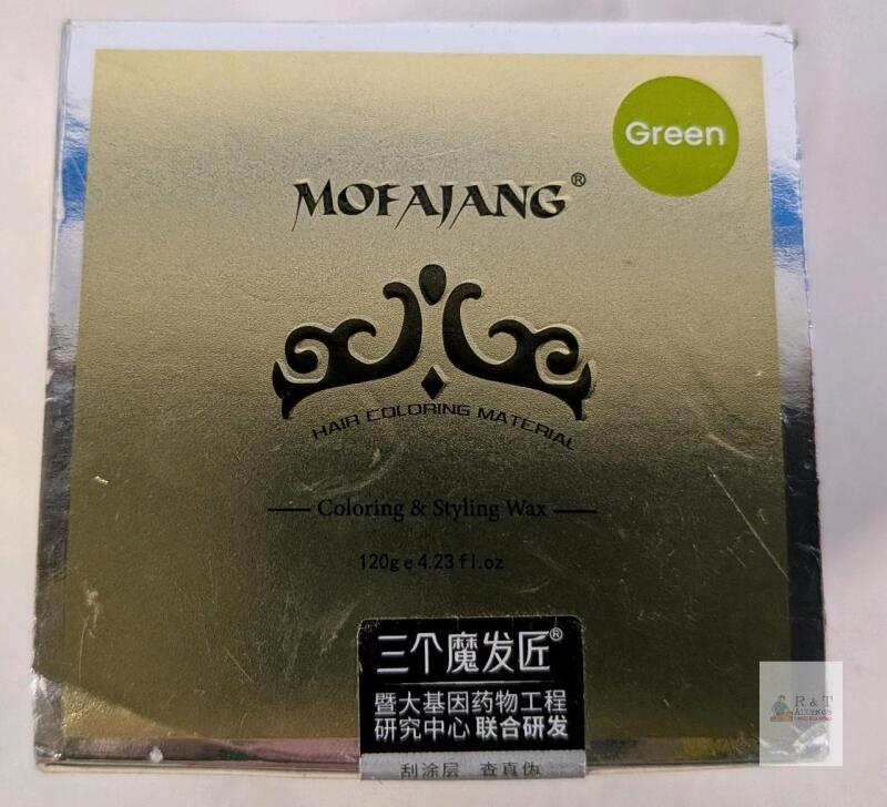 MOFAJANG Green Temporary Hair Coloring & Styling Wax, 120g (4.23 fl oz) &ndash; Easy Wash Off