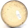 Hand-Painted Floral Stoneware Crock Jar, 7" Brown, Dual Handles, Green Rim. No observed chips or cracks, some pitting & flaking to cold-painted details, no lid - 5