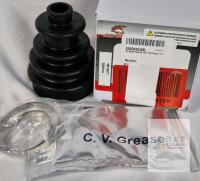 All Balls Racing Universal CV Boot Kit X003K42JML, Fits Most ATVs/UTVs, Grease & Clamp Included