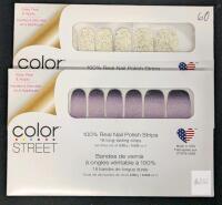 2 New Sets Color Street Real Nail Polish Strips, 16 Strips Per Pack