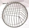 18" Stainless Steel Industrial Wire Basket, 10" Height, Hanging Hooks, Round Tapered Shape - 4