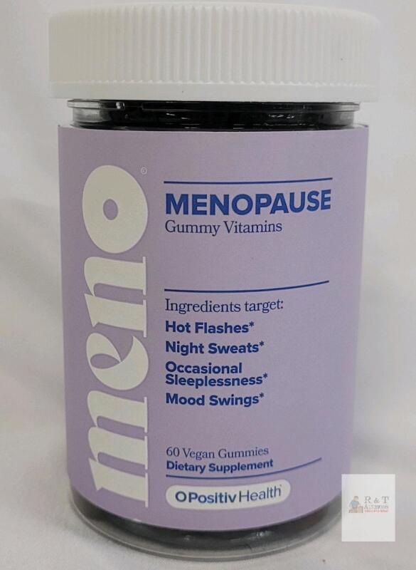 OPositiv MENO Menopause Gummy Vitamins, 60 Vegan Gummies, Exp 08/26, Ashwagandha, B6