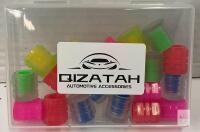 QIZATAH 20PCS Fluorescent Valve Stem Caps, Multi-Color, Universal Fit for Car, SUV, Bike, Motorcycle