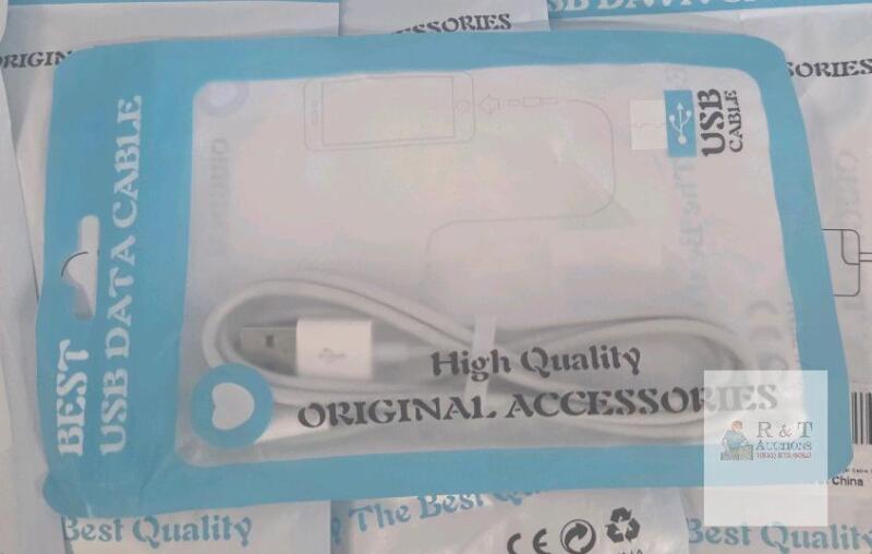 NEW USB-A to Micro-USB Data Cable, 3.3ft (1m), White, Original Packaging, USB 2.0, 2A