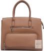 New NEWBELLA Khaki Vegan Leather Work Tote Bag for Travel Handbags with Insulated Pocket & Adjustable Strap, 14.5" &times; 3" &times; 13" (Excluding Handles)