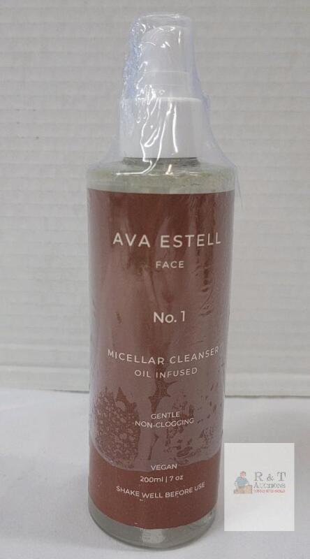 Ava Estell No. 1 Micellar Cleanser Oil Infused, 200ml Pump, Gentle, Vegan, Sealed, UK Made