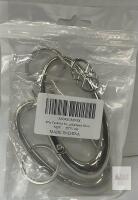 2pcs Silver Aluminum Carabiner Keychains for Backpack, XTY1106, Decorative Star, X004SOMV9X