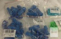 Bulk Plastic Tire Valve Stem Caps & Valve Core Tools, Blue & Green, 39 Pieces,
