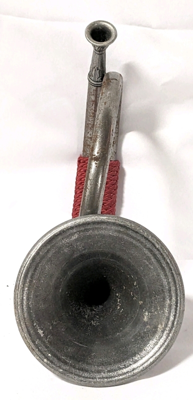 Vintage Decorative German Pewter Hunting Horn.