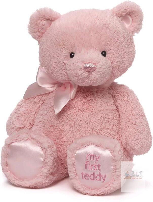 New GUND Baby "My First Teddy Bear" , Ultra Soft Animal Plush Toy for Babies and Newborns, Pink, 15&rdquo;