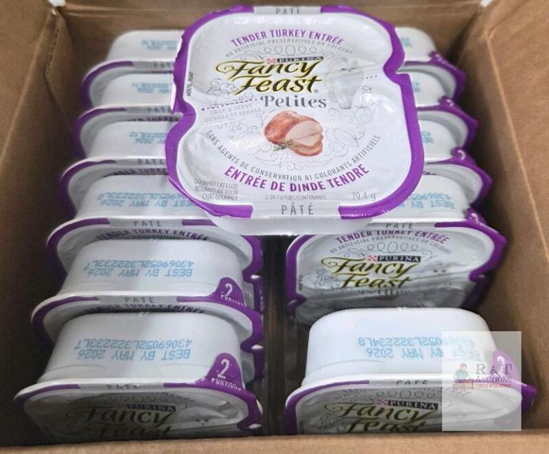 Purina Fancy Feast Petites Tender Turkey Entr&eacute;e P&acirc;t&eacute;, 12 Trays, 2.8 oz Each