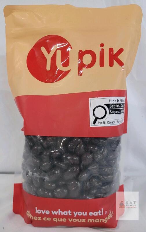 Yupik 60% Dark Chocolate Covered Raisins, 1kg (2.2 lb) Resealable Bag, Kosher, Exp. 2027
