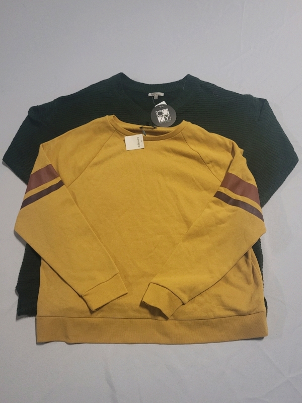 2 New Women's Sweaters - Cozy Casual (2X/3X) & George (XL)