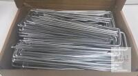 6-Inch Hot-Dip Galvanized Steel Ground Staples, 9 Gauge, 50-Pack