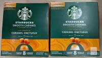 2 Starbucks Smooth Caramel Nespresso Vertuo Capsules, 8 Count, 100g, Aluminum, Best By 2026