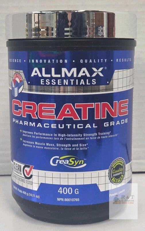 ALLMAX Essentials Creatine Monohydrate 400g, 80 Servings, CreaSyn, Vegan, cGMP Certified