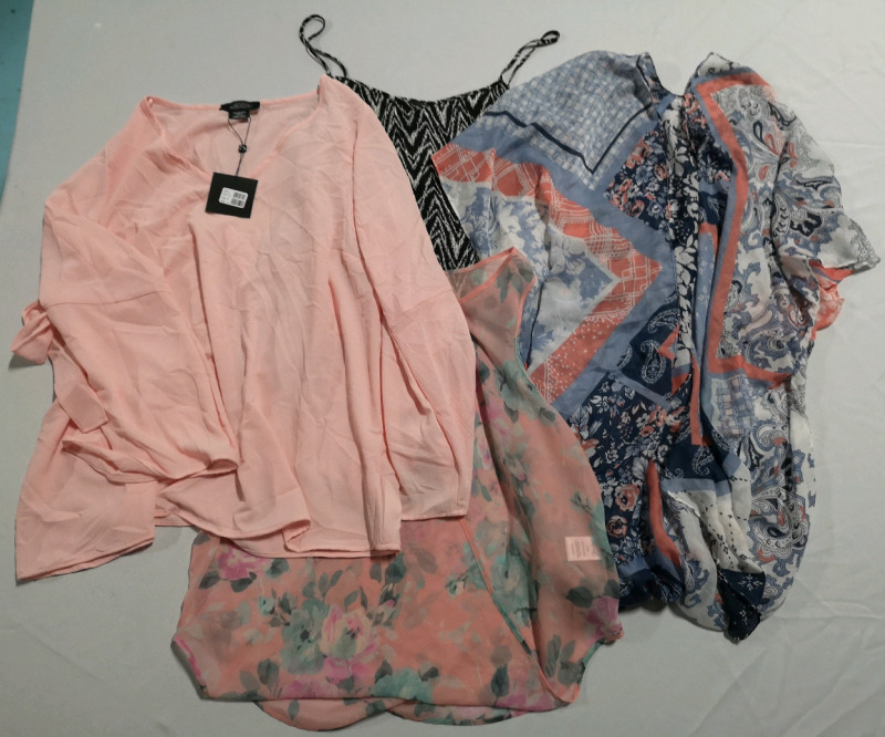 4 New Ladies Summer Tops sz XL to 2XL
