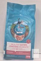BB JUN 27 NEW Purina ONE +Plus Healthy Kitten Dry Cat Food, 1.8 kg Bag, Real Chicken, DHA for Brain Development