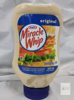BB AUG 26 Kraft Miracle Whip Original, 650 mL Squeeze Bottle, Kosher, No Artificial Flavors