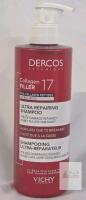 Vichy Dercos Collagen Filler 17 Ultra-Repairing Shampoo 400ml Sulfate-Free, Sealed, Sensitive Scalp