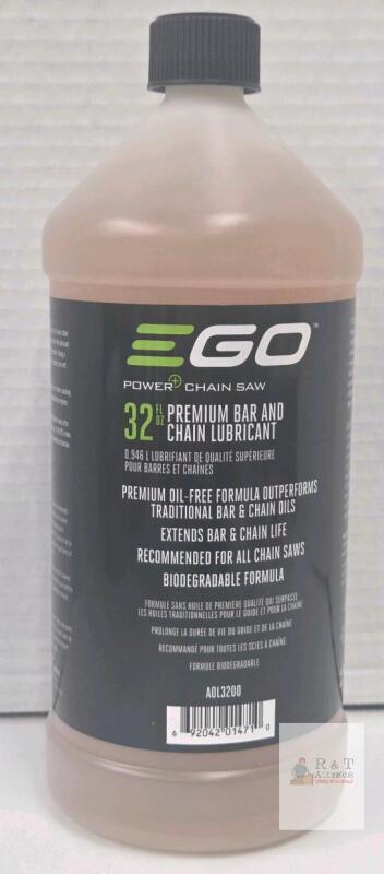 EGO Power+ 32 oz Premium Oil-Free Biodegradable Bar & Chain Saw Lubricant AOL3200 &ndash; All Saws