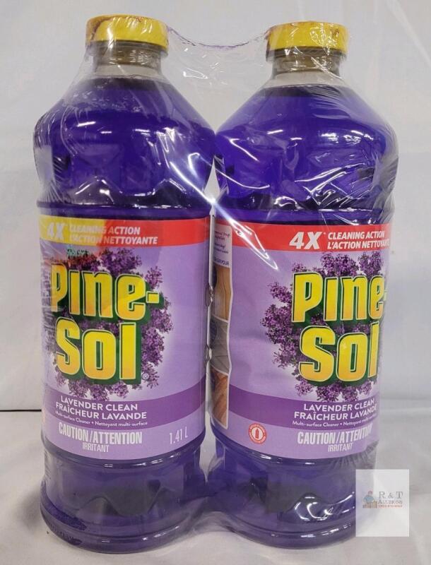 Pine-Sol Lavender Clean Multi-Surface Cleaner, 1.41 L Bottles, 2-Pack