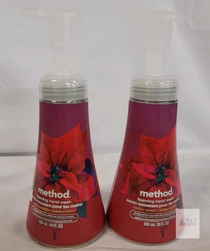 Method Dahlia + Delight Foaming Hand Wash, 10 fl oz, 2 Bottles, Plastic Pump, Cruelty-Free