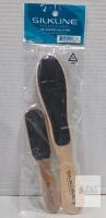 Silkline Professional 531NC Dual-Sided Wooden Foot File Set, Coarse/Fine Grit, 2 Pack
