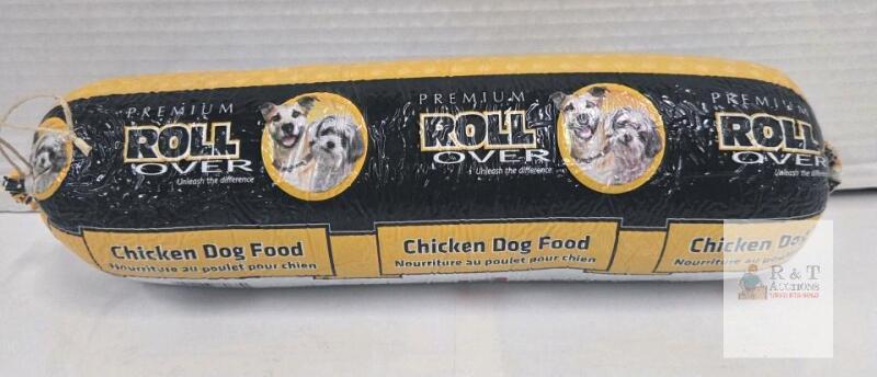 Roll Over Premium Chicken Dog Food 4.4 lbs Sausage Roll &ndash; Canada, Exp 01/2026, All Natural