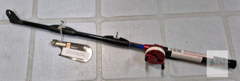 John Gibson Enterprises Bait Cast Fishing Pole BBQ Lighter, Refillable Butane, Child Resistant