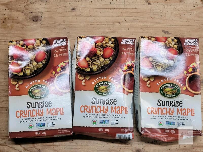 Nature's Path Organic Sunrise Crunchy Maple Cereal, 10.6 oz (300g), Gluten-Free, 3 Boxes