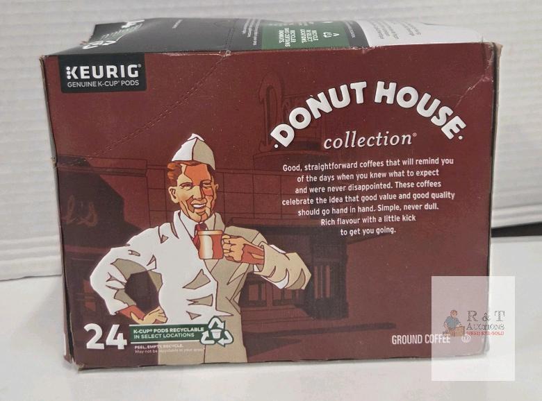 Keurig Donut House Collection Light Roast Coffee 24 K-Cup Pods, 276g, 2027 Expiry