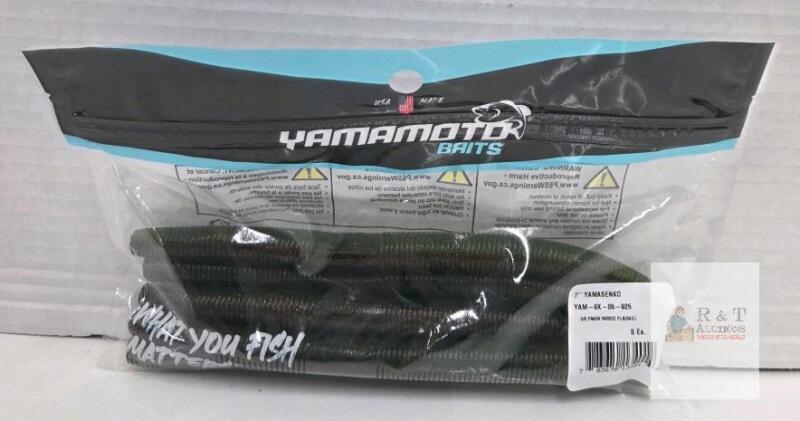 Yamamoto 7-Inch Senko Soft Stick Bait - Green Pumpkin with Small Red Flakes (042J Laminate)