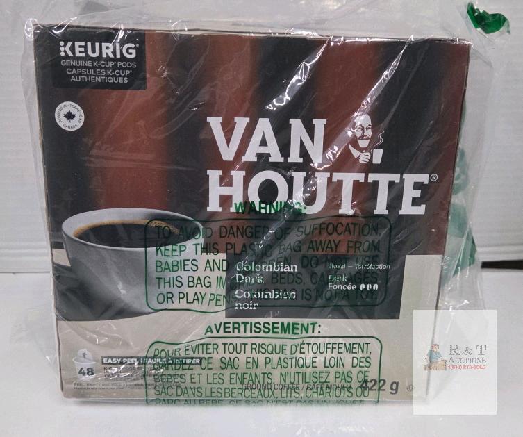 Van Houtte Colombian Dark K-Cup Pods, 48 Count, Keurig Compatible, 18.4oz (522g), 2028 Expiry