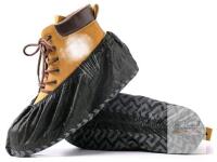 New 100-Pack Shoe Covers Disposable Non-Slip Covers , Black . Size Large