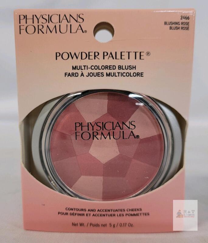 Physicians Formula Powder Palette Blushing Rose 2466 Multi-Colored Blush 0.17 oz with Mirror & Brush