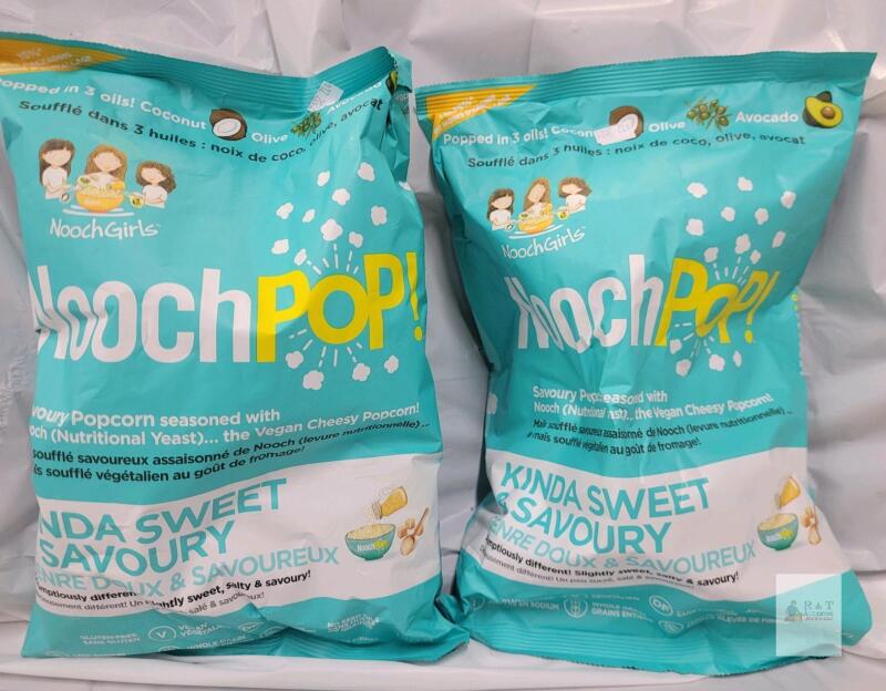 BB MAY 26 NoochGirls NoochPOP! Kinda Sweet & Savoury Popcorn, 4.2 oz (120 g), Vegan, Gluten-Free