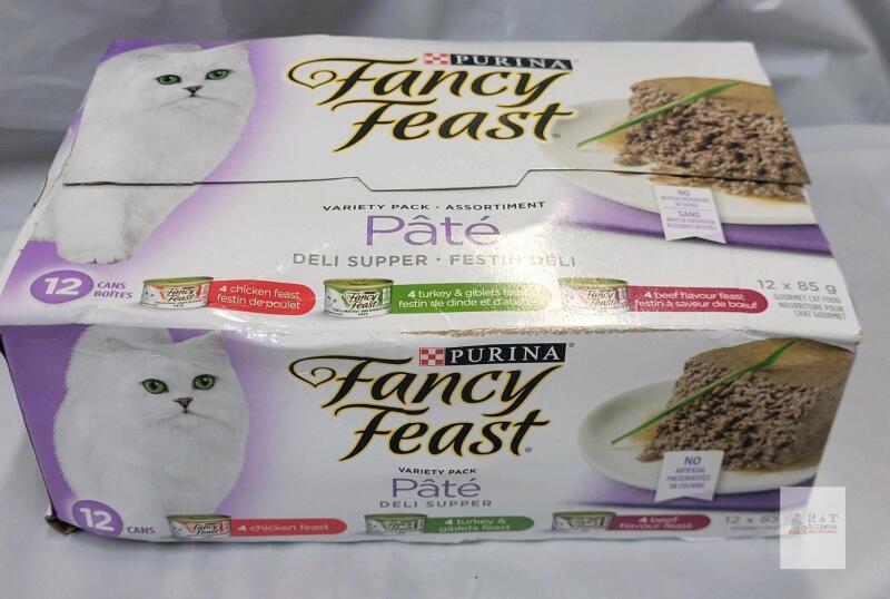 NEW Purina Fancy Feast P&acirc;t&eacute; Deli Supper Variety Pack, 12 Cans, 3 Flavors, 3 oz Each, Best By 2027