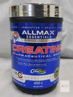 new ALLMAX Creatine Monohydrate 400g Micronized Powder CreaSyn, Pharmaceutical Grade, Gluten Free