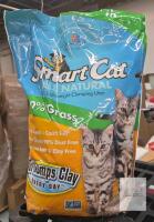 NEW Smart Cat All Natural Lightweight Grass Clumping Cat Litter, 10 lbs, Non-GMO, Dust & Clay Free
