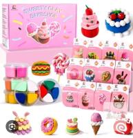 NEW Sweety Clay Bakeshop Kit, 12 Food-Themed Models, 4 Tools, Non-Toxic, 6+
