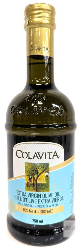 New Colavita Extra Virgin Olive Oil, Greek, Cold Pressed, 750ml, Best Before MA 13 2026, Glass Bottle