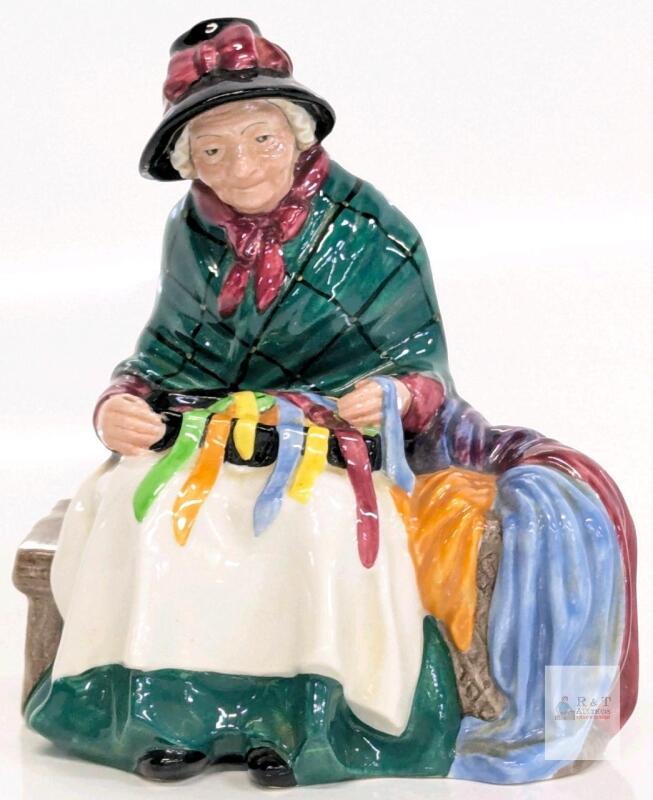 Vintage Royal Doulton - Silks and Ribbons - HN 2017 , 6" Tall, No Chips or Cracks