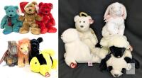 Vintage to Modern TY Beanie Buddies, Up To 9.5" - Incl Scorch, Bushy, Luke, Wallace, Pierre, Halo II, Peking, Chops +