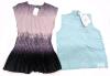 2 New Size Med Women's Sleeveless Tops : August Silk Princess Blue 75% Silk Top & Grand Pleated Top CLO99-3089