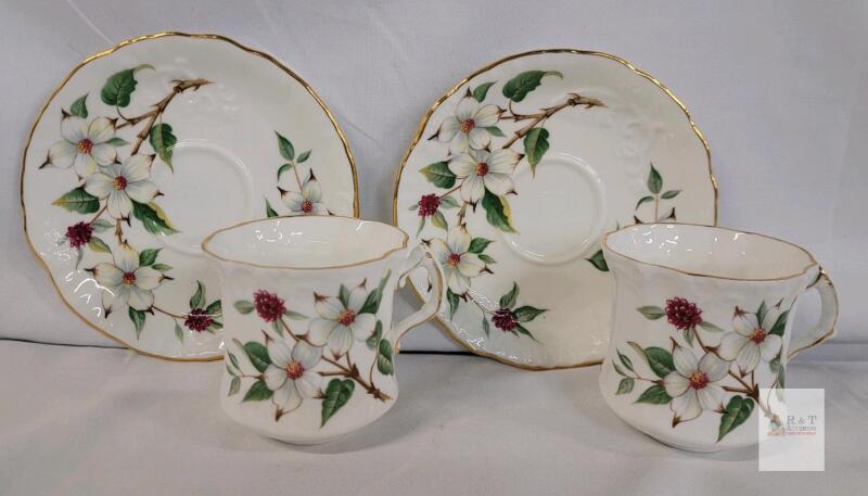 Vintage Hammersley Cups & Saucers . All Pieces Ring True