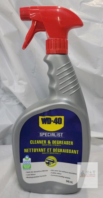 NEWWD-40 Specialist Industrial Cleaner & Degreaser, 32oz, Biodegradable, NSF & EPA Certified